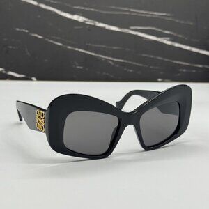NEW LOEWE LW40128I 01A BLACK/GRAY WOMEN SUNGLASSES LOEWE